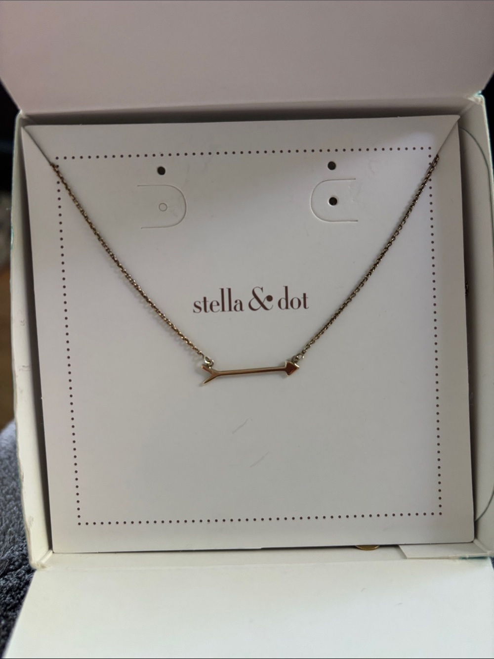 Stella & Dot Arrow Charm Necklace